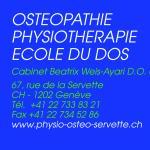 Horaire Physiothérapie Ostéopathie Beatrix Physiothérapie Weis Servette